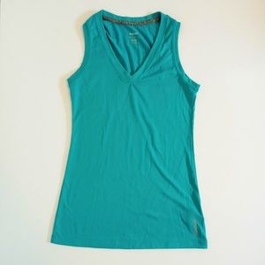 Reebok Women's Play Dry Turquoise Tank Top